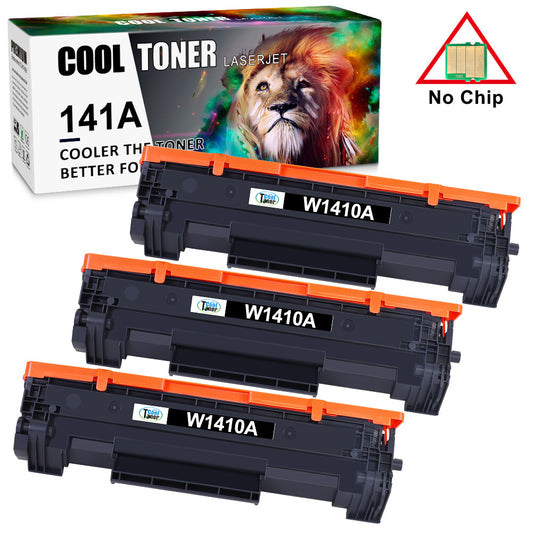 3 Pack Toner Cartridge replacement for HP W1410A LaserJet M140w M139w No Chip