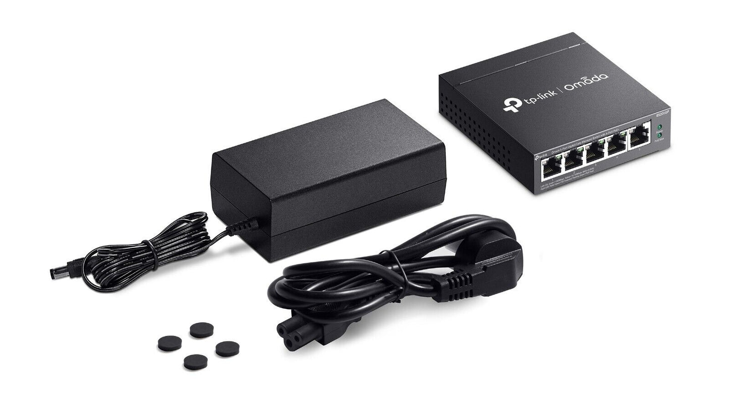 TP-Link ES205GP | Omada 5-Port Gigabit Easy Managed Switch | 4* PoE+ Ports