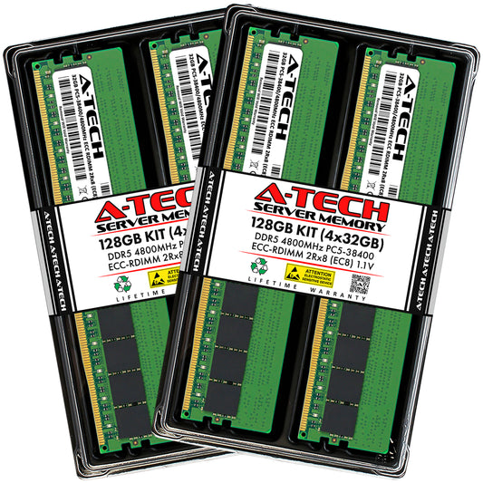 128GB 4x32GB PC5-4800 EC8 RDIMM Supermicro 4125GS-TNHR2-LCC Memory RAM