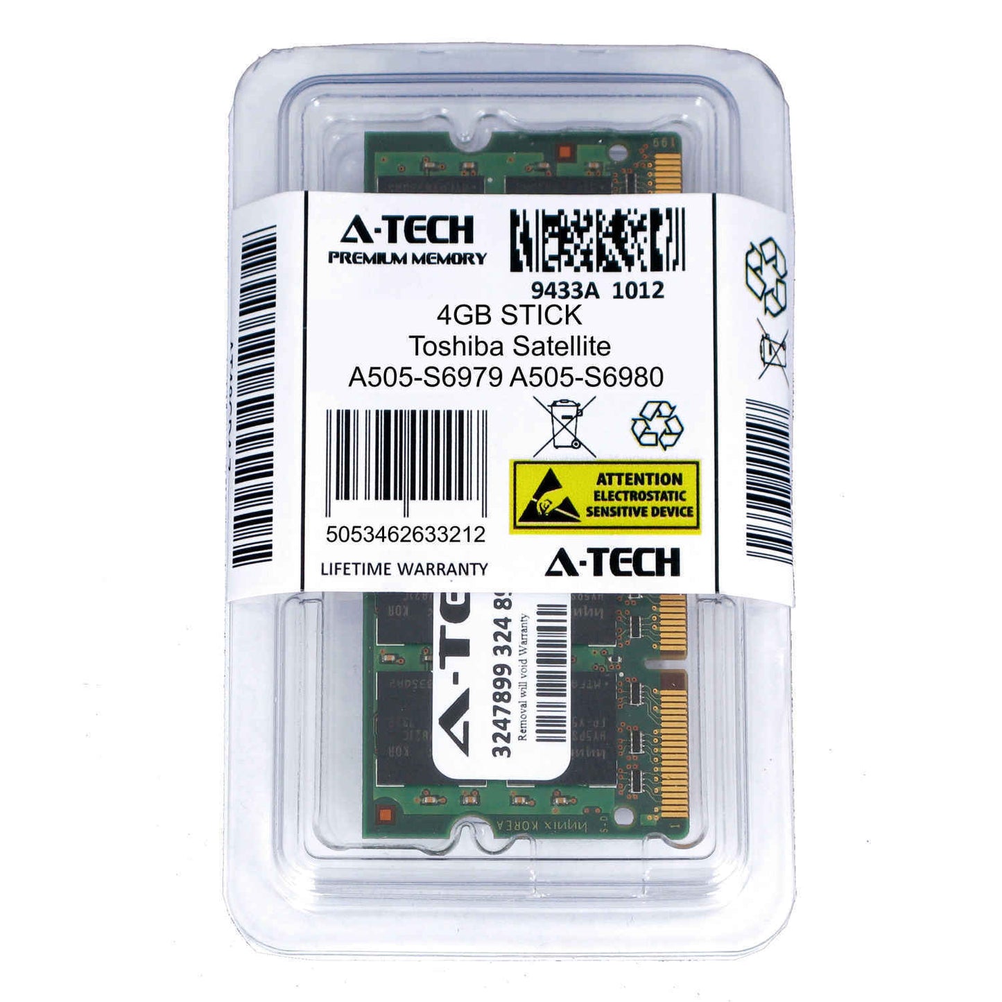 4GB SODIMM Toshiba Satellite A505-S6979 A505-S6980 A505-S6983 Ram Memory