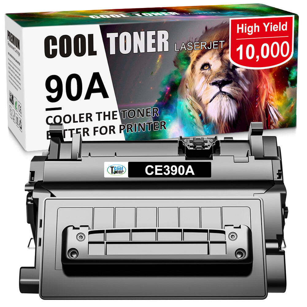 1PK 90A CE390A Black Toner Cartridge Compatible with HP Laser M601dn M601n M602n