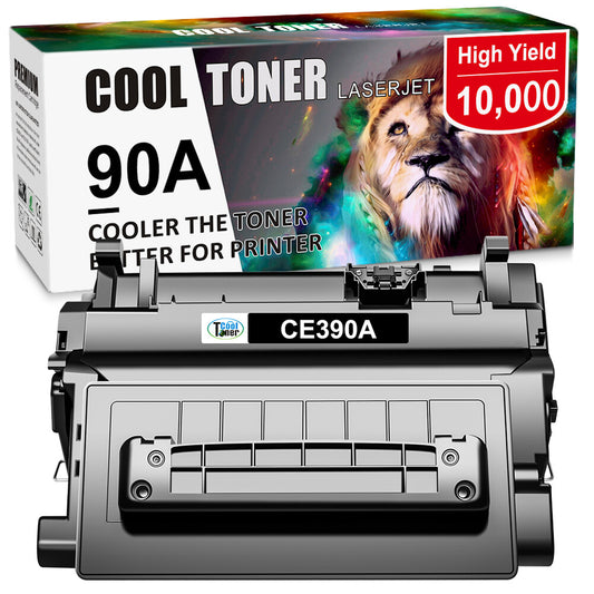 1PK 90A CE390A Black Toner Cartridge Compatible with HP Laser M601dn M601n M602n