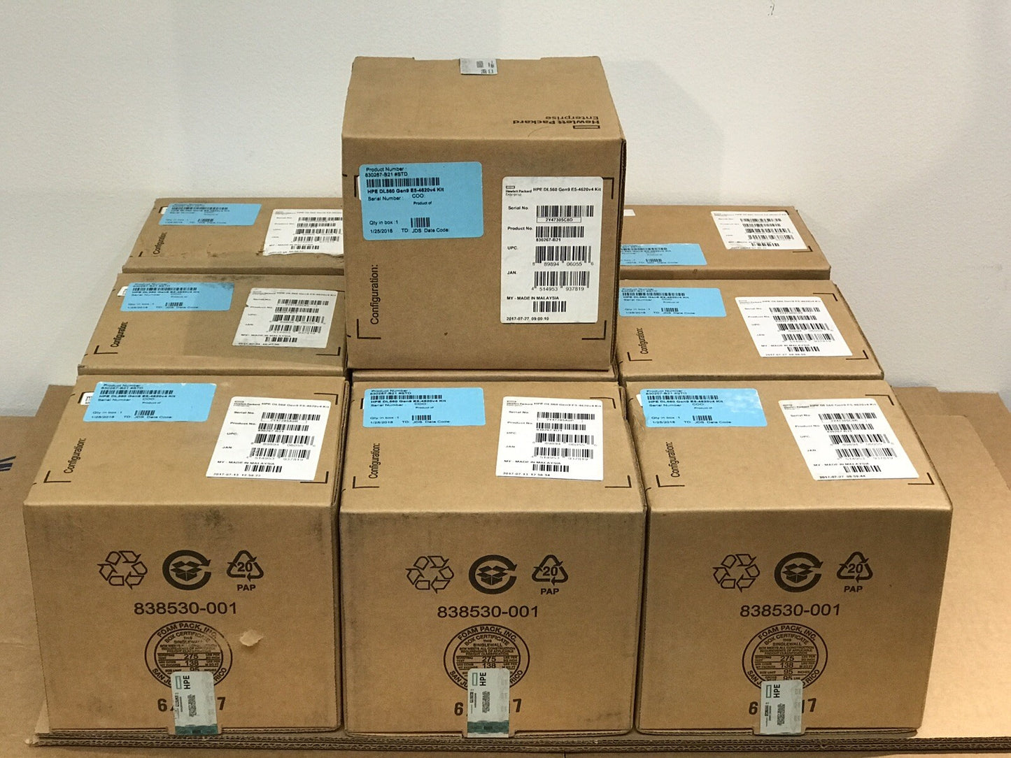 New Sealed HPE ProLiant DL560 G9 10 Core 2.1GHz Xeon E5-4620 V4 CPU Kit HP Gen9