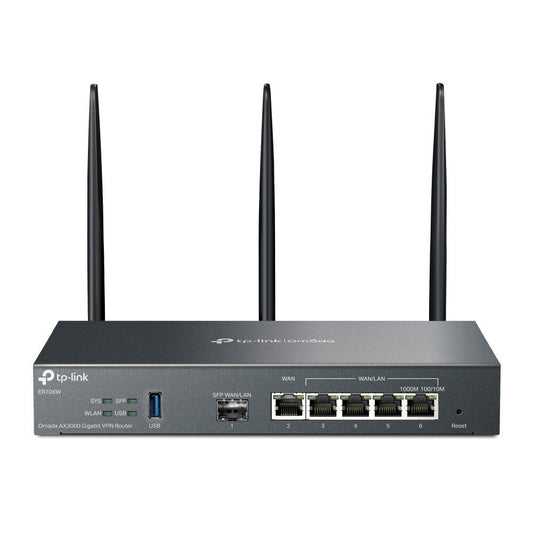 TP-Link ER706W | Omada AX3000 6-Port Wireless Gigabit Multi-WAN VPN Router