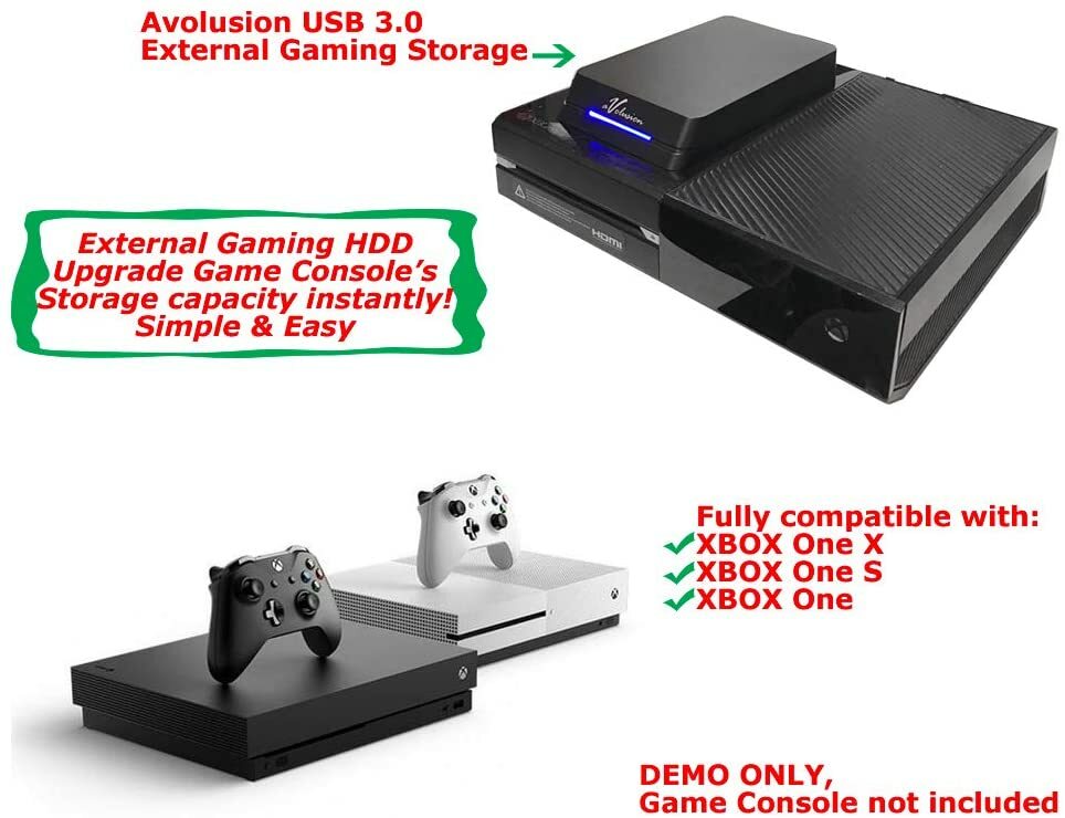 Avolusion HDDGear Pro 8TB 7200RPM USB 3.0 External Gaming XBOX ONE Hard Drive