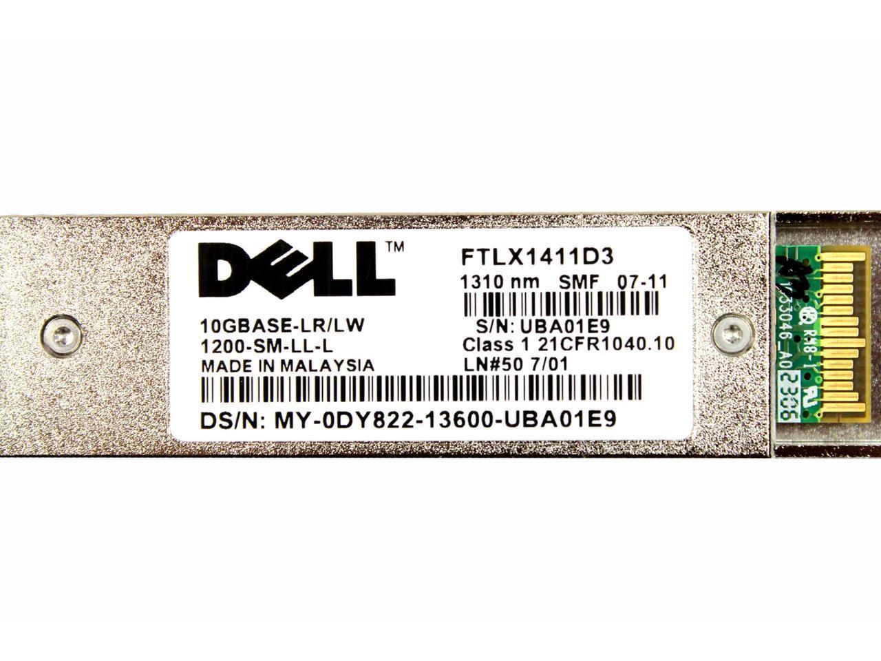 Dell FTLX1411D3 10GBase-LR/LW XFP Transceiver Module 1200-SM-LL-L DY822 0DY822
