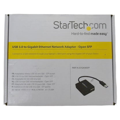 StarTech.com USB 3.0 to Fiber Optic Gigabit Network Adapter Converter US1GA30SFP