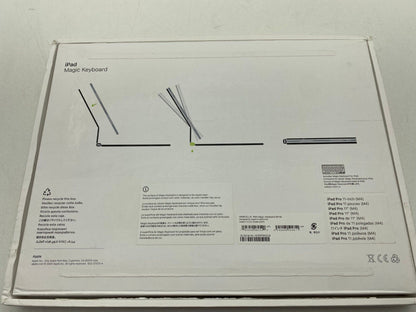 Apple Magic Keyboard for iPad Pro 11 inch (M4) MWR03LL/A, A2975 - White