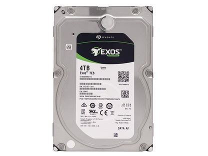 Seagate EXOS 7E8 ST4000NM0115 4TB 7200RPM SATA 6Gb/s 3.5" Enterprise Hard Drive