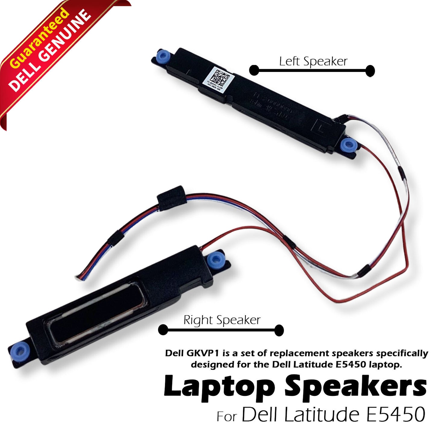 Lot of 4 Dell Latitude E5450 Replacement Speakers Left & Right PK23000O000 GKVP1