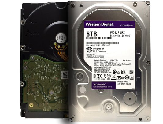Western Digital Purple Surveillance WD62PURZ 6TB 5400RPM 6.0Gb/s 3.5" Hard Drive