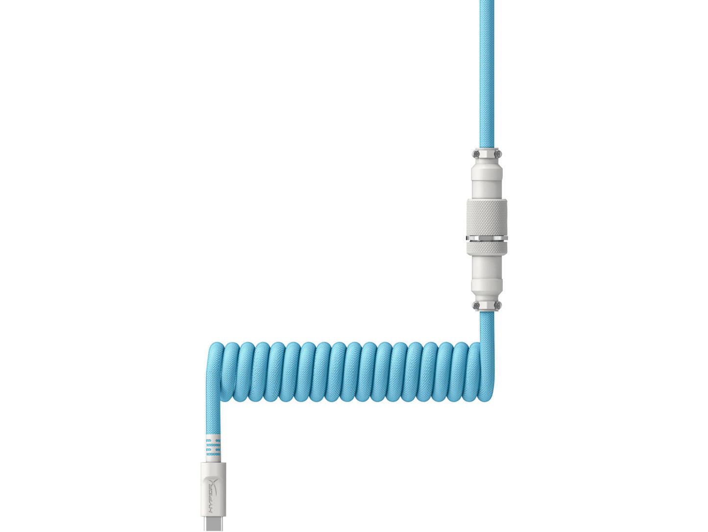 HyperX USB-C Coiled Cable Light Blue-White