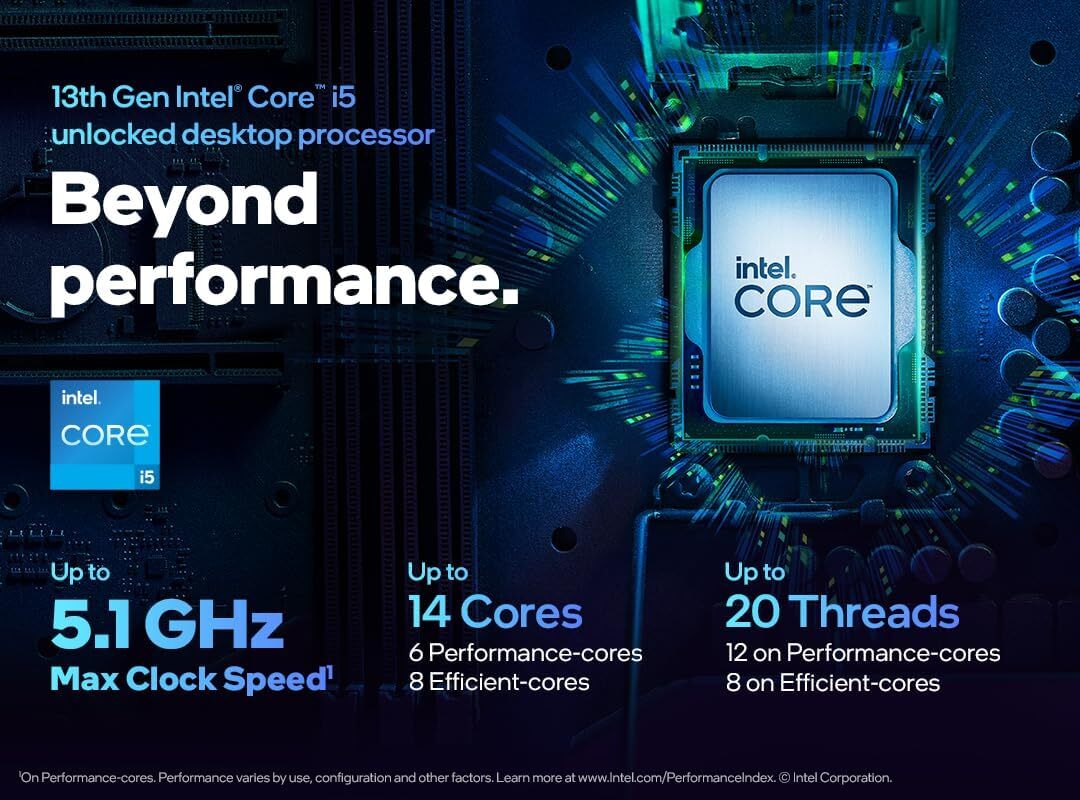 Inter Core i5-13600KF (13th Gen) 14-Core 3.5GHz CPU Processor BX8071513600KF