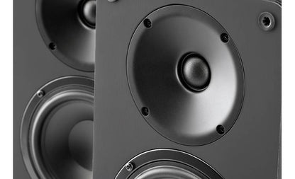 ELAC Debut ConneX DCB41-OR Powered Bookshelf Speakers with Bluetooth (Orange)