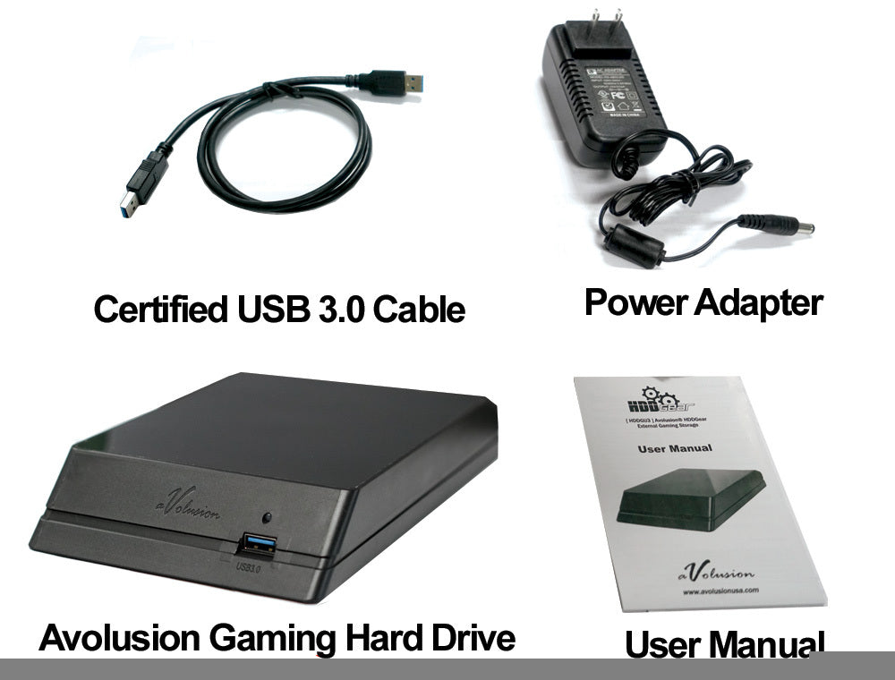 Avolusion (HDDGear) 5TB USB 3.0 External Hard Drive For PS4, PS4 Slim, PS4 Pro