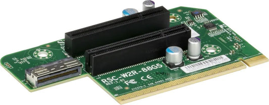 Supermicro RSC-W2R-88G5 2U RHS WIO Riser card with two PCI-E 5.0 X8 slots,HF