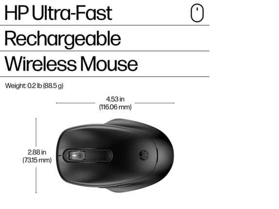 HP 515 Ultra-Fast Rechargeable Wireless Mouse