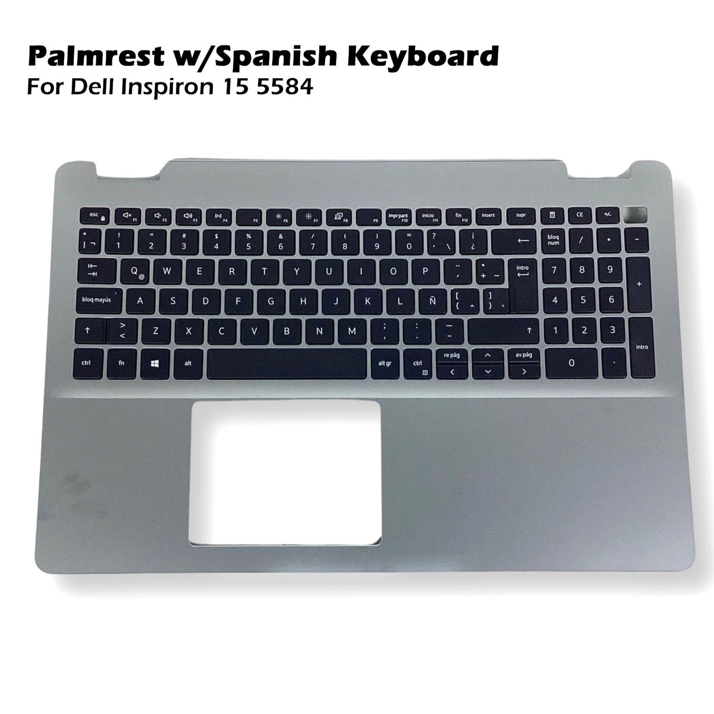 New Dell Inspiron 15 5584 Laptop Palmrest Spanish Keyboard Assembly HOI09 DHGHK
