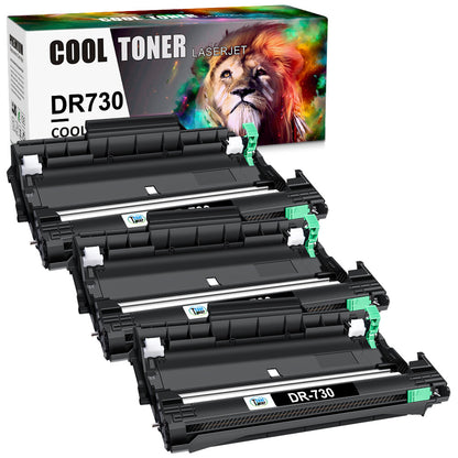 3PK DR730 Drum Unit Compatible for Brother TN760 MFC-L2750DW L2710DW L2730DW