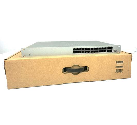 Cisco Meraki MS120-24-HW 24-Ports Rack Mountable PoE Ethernet Switch A90-61400