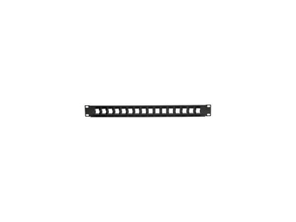 Tripp Lite 16-Port 1U Rack-Mount Unshielded Blank Keystone/Multimedia Patch Pane