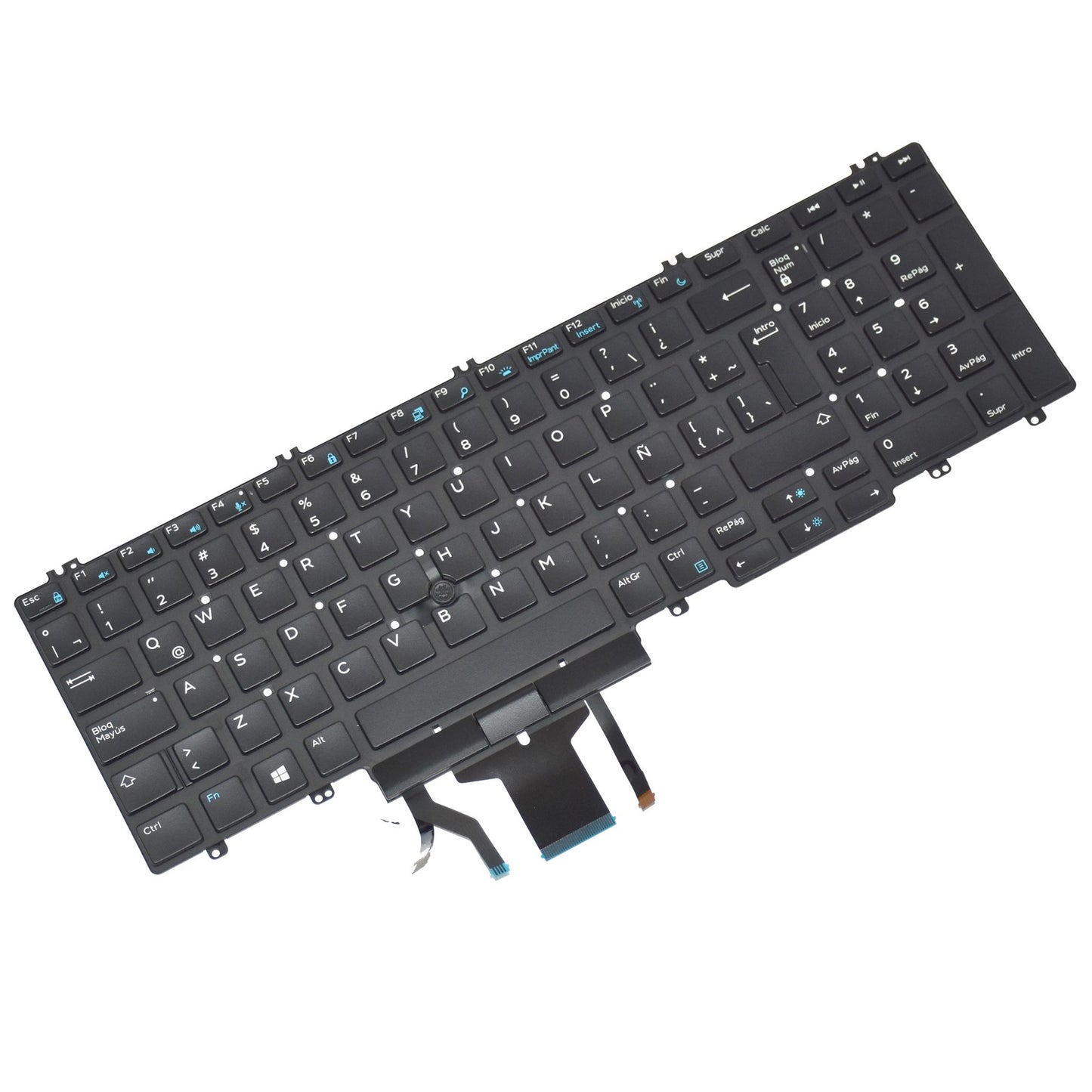 Dell Precision 7530 7730 Backlit Keyboard Spanish Latin Black NSK-EQ0BC XCKYD
