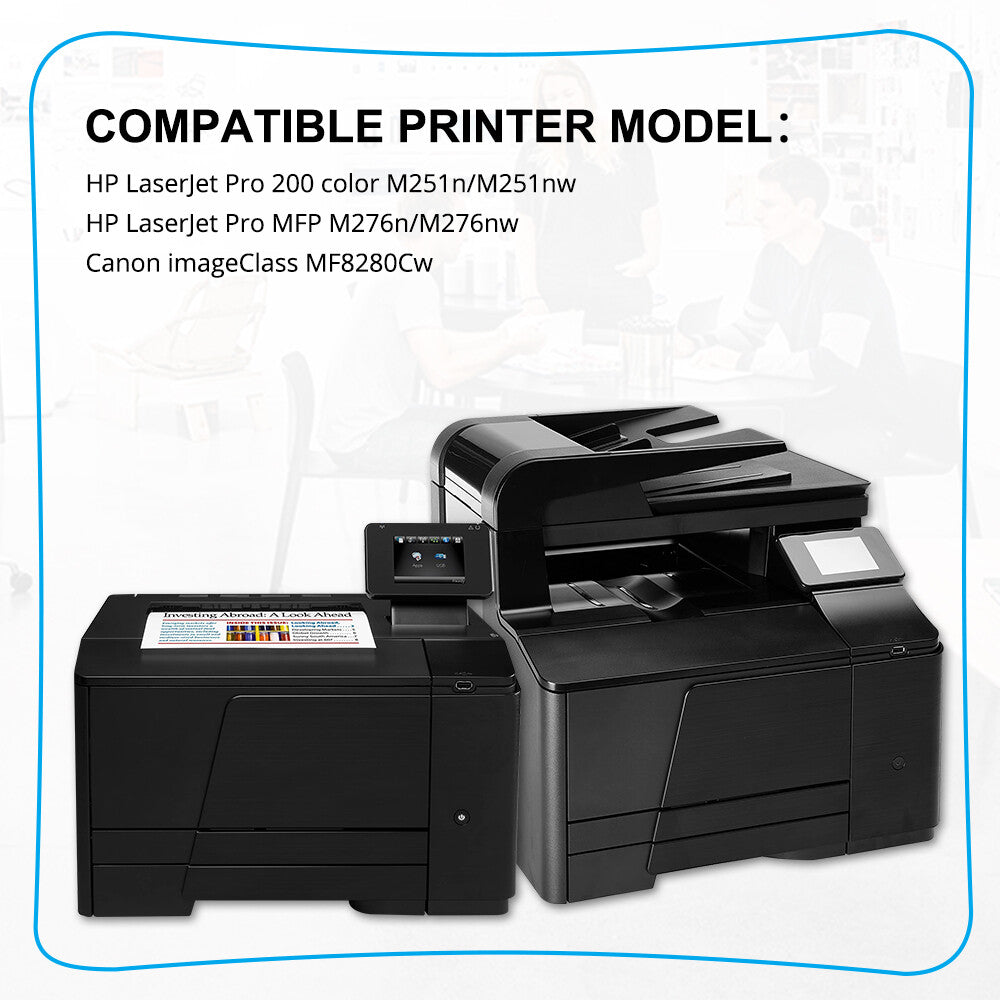 4X Toner CF210A-CF213A 131A Set Compatible For HP Laserjet Pro 200 M251nw M276nw