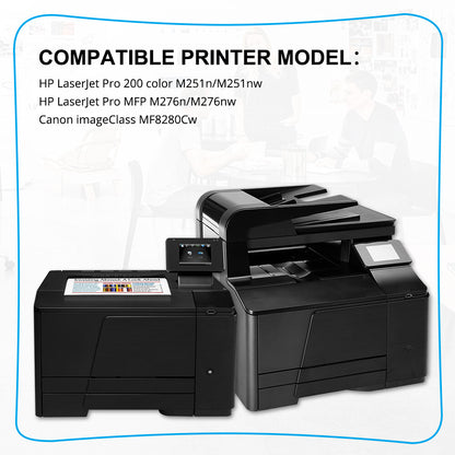 4X Toner CF210A-CF213A 131A Set Compatible For HP Laserjet Pro 200 M251nw M276nw