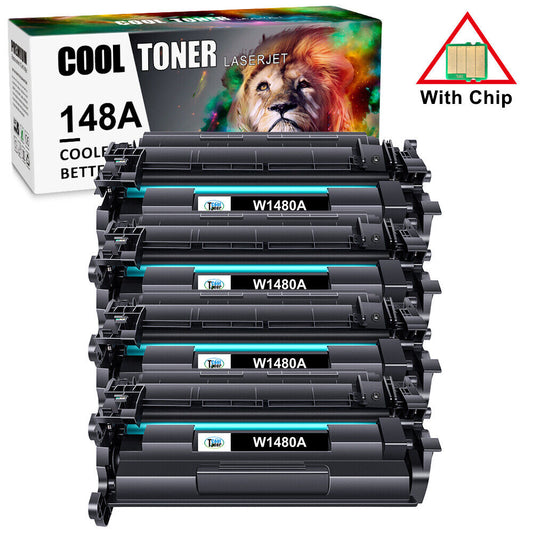 [WITH CHIP] 4 PACKTONER W1480A Compatible for HP LaserJet Pro 4001n 4001dn