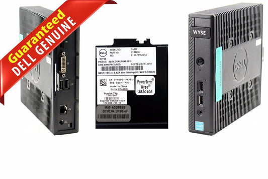 Genuine Dell Wyse Wireless Dx0D 5010 D10D T48E DC 1.4GHz RJ-45 T46DG+Device Only
