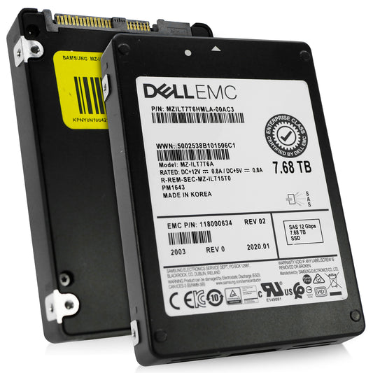 Samsung PM1643a 7.68TB SAS 12 Gb/s 2.5in Enterprise SSD MZILT7T6HMLA (NOT FOR HOME PC)