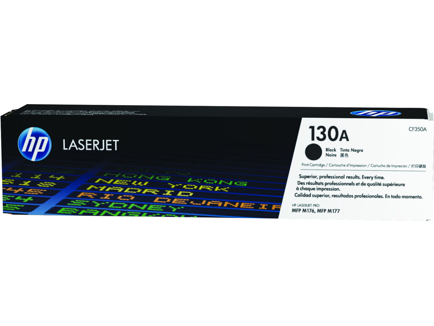 HP 130A Black Original LaserJet Toner Cartridge, ~1,300 pages, CF350A