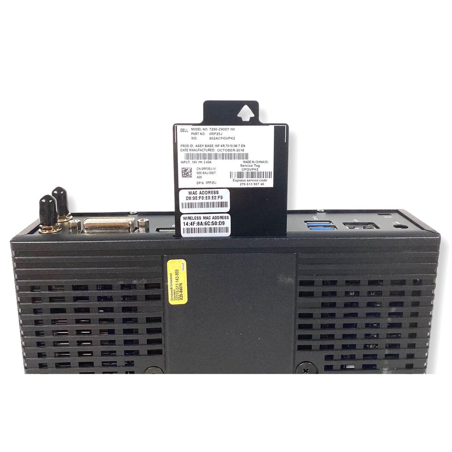 Dell Wyse Z90D7 7010 Thin Client AMD G-T56N 1.65GHz 4GB RAM 16GB RP25J