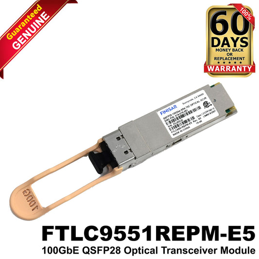 Finisar FTLC9551REPM-E5 100GbE QSFP28 100GBASE-SR4 MPO 850nm Transceiver