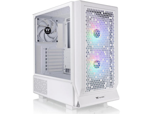 Ceres 330 TG ARGB Snow Mid Tower E-ATX Case Supports Hidden-Connector Motherboar