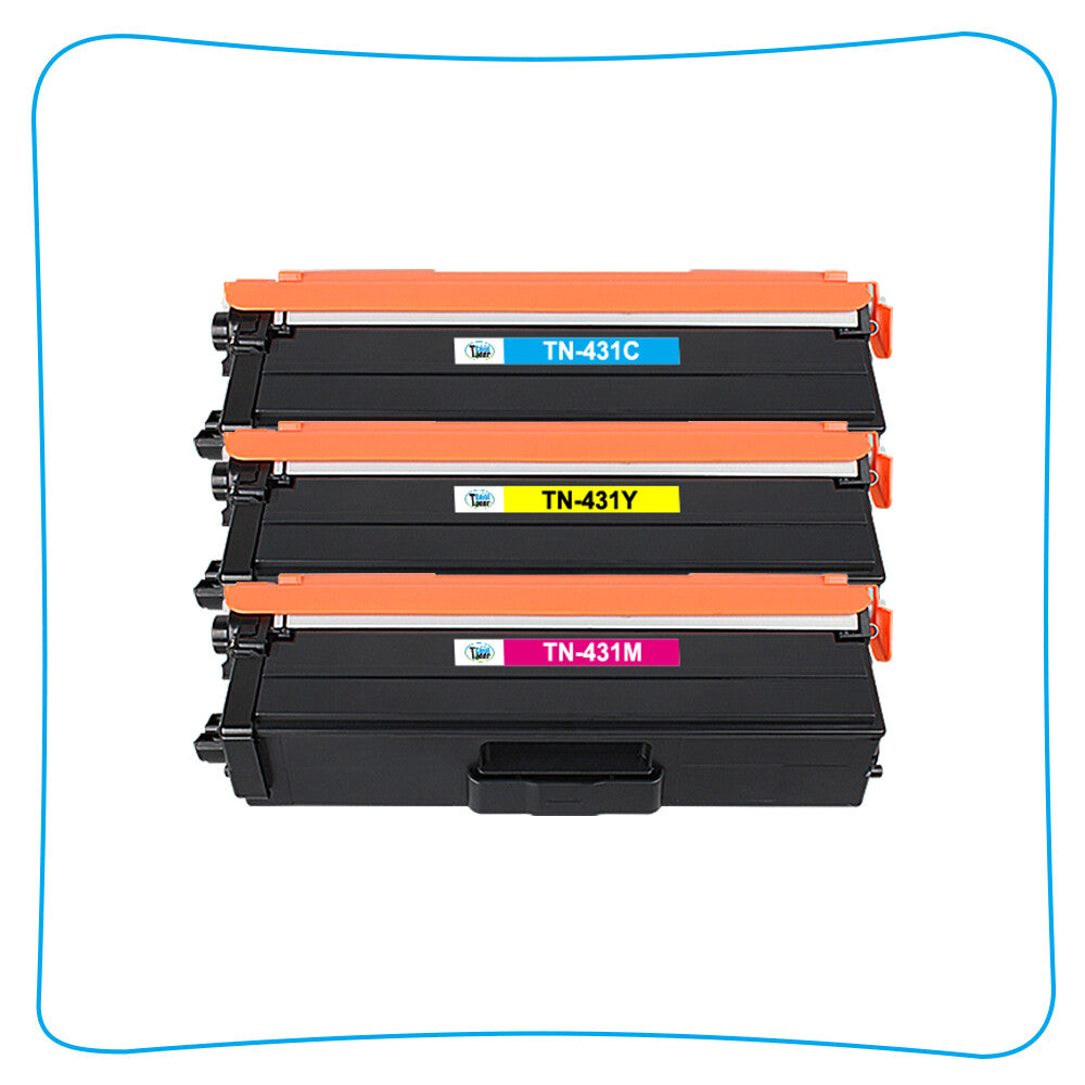 3PK Color Toner Compatible With Brother TN431 HL-L8360cdw MFC-L8900cdw L8610cdw