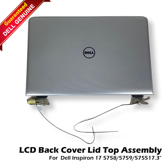 Dell Inspiron 17 5758 5759 5755 17.3" LCD Back Cover Silver AP1AS000900 6W8GV