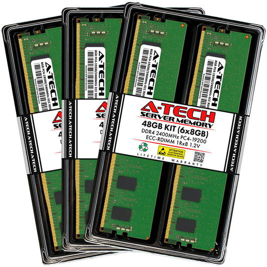 48GB 6x 8GB PC4-2400 RDIMM Lenovo ThinkServer RD550 (E5-2600 v4) Memory RAM