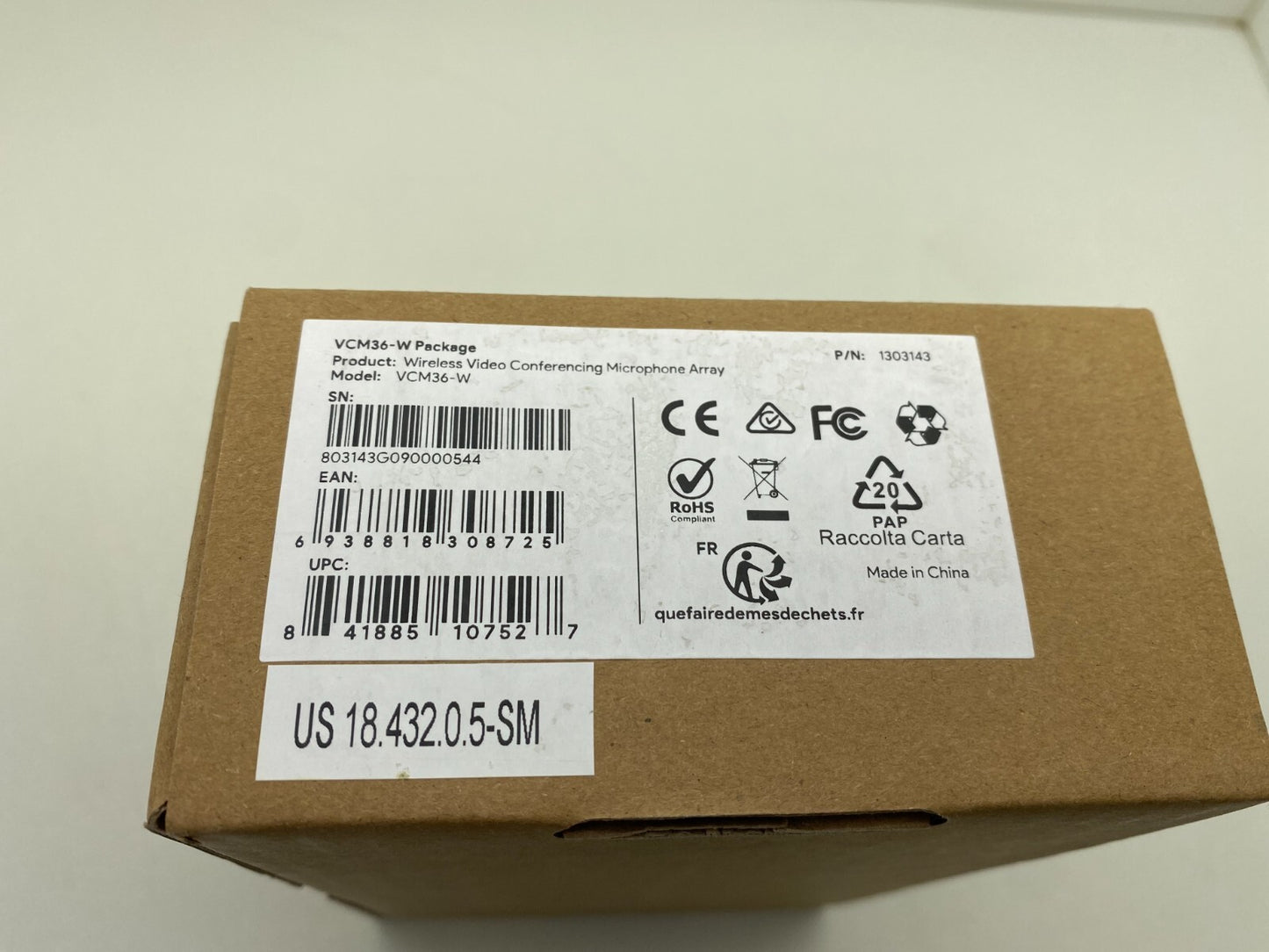 New - Yealink VCM36-W 1303143 VCM36-W