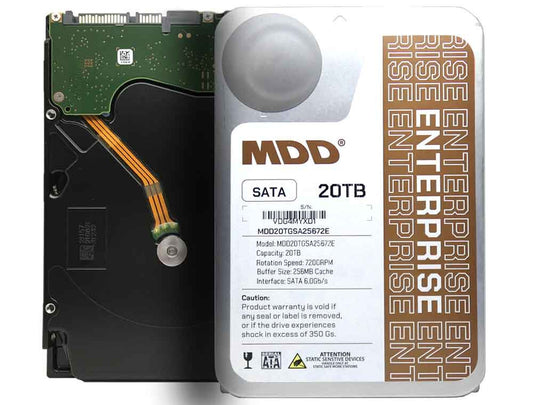 MDD 20TB 7200RPM 256MB Cache SATA 6G 3.5" Enterprise Hard Drive Datacenter, RAID
