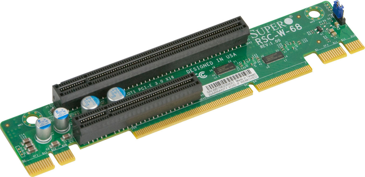 Skip Slots On Rsc Supermicro RSC-W-68 Riser Card 1U LHS WIO w/ 2 PCI-E x8 slots or PCI-E ...