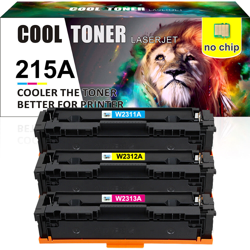 3PK 215A W2310A No CHIP Toner Compatible With HP Color Pro MFP M182 M183