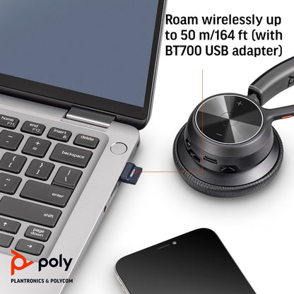 Poly Voyager 4310 Microsoft Teams Certified USB-C Headset with charge stand