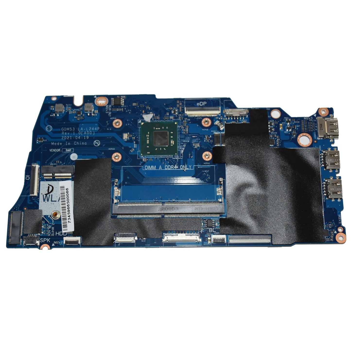 Dell Inspiron 15 3510 Motherboard Celeron N4020 1.10 GHz 2-Cores LA-L244P NCXC4