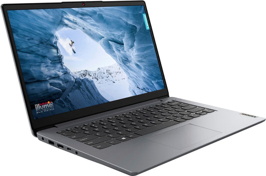 New Lenovo ideapad 1 14" HD Celeron N4020 4GB 128GB + 512GB SSD Cam Windows 11 S