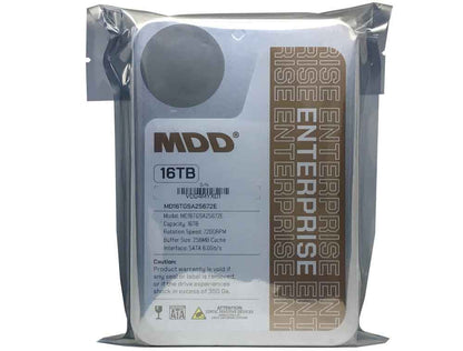 MDD 16TB 7200RPM 256MB Cache SATA 6.0Gb/s 3.5" NAS, CCTV Enterprise Hard Drive