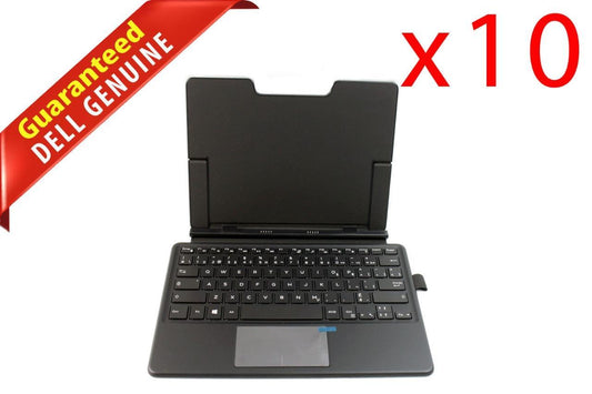 Lot of 10 Dell Latitude 5175 5179 French Canadian Tablet Keyboard Folio J26V5