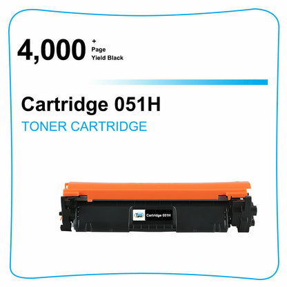 2P Compatible Replacement for Canon 051 Black Toner 2PK for ImageCLASS LBP162dw