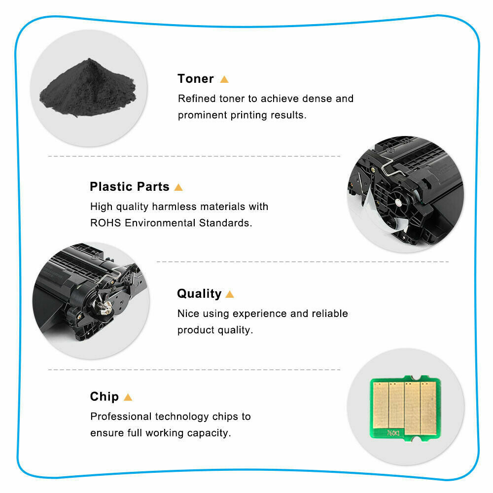 10PK CE255A Toner Cartridge Compatible With HP LaserJet P3010 P3015 P3015dn M525