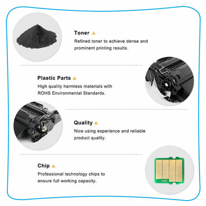 10PK CE255A Toner Cartridge Compatible With HP LaserJet P3010 P3015 P3015dn M525